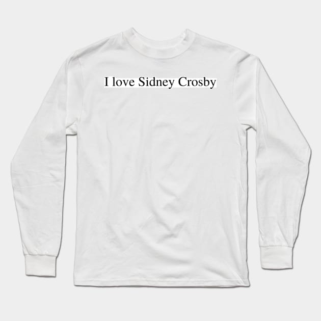 I love Sidney Crosby Long Sleeve T-Shirt by delborg